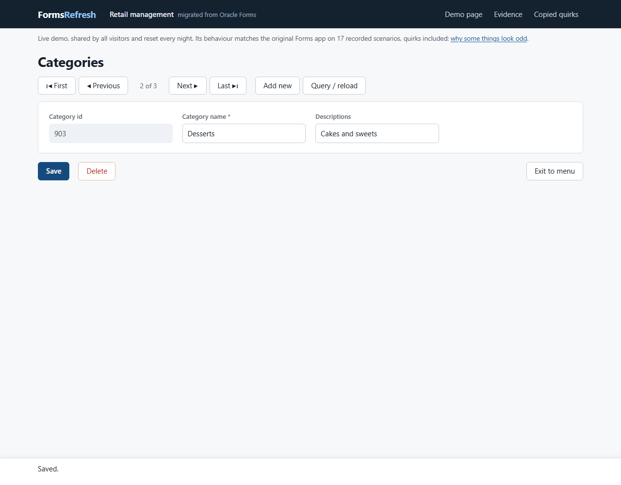 Migrated (.NET, PostgreSQL), step 03-save