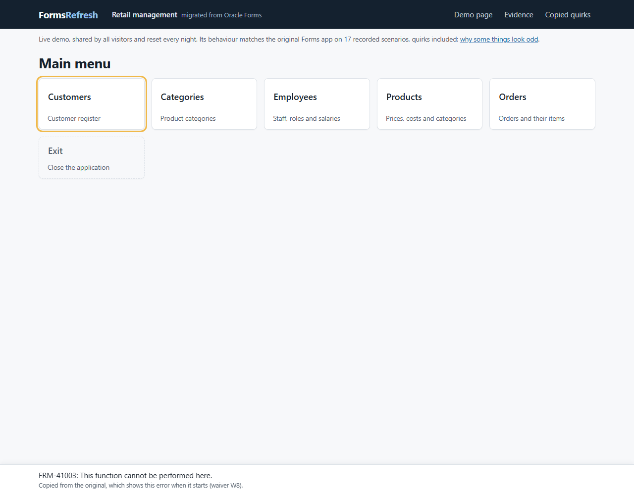 Migrated (.NET, PostgreSQL), step 00-open
