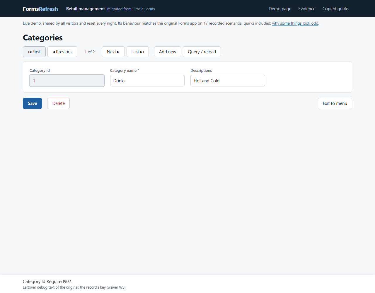 Migrated (.NET, PostgreSQL), step 03-first-record