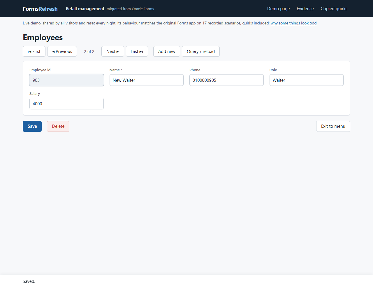 Migrated (.NET, PostgreSQL), step 05-delete