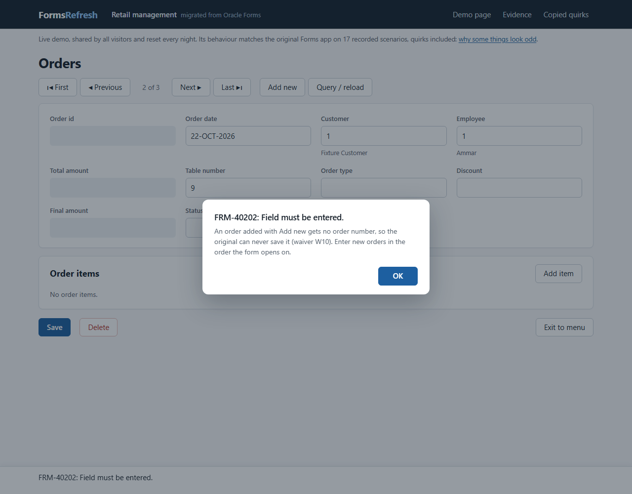 Migrated (.NET, PostgreSQL), step 05-save