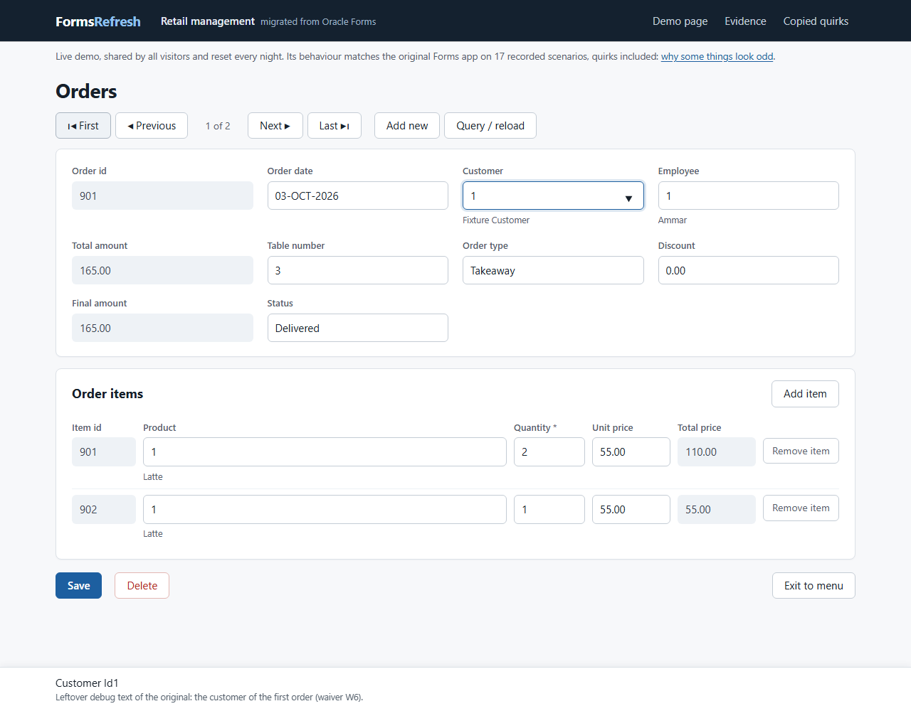Migrated (.NET, PostgreSQL), step 04-first-record