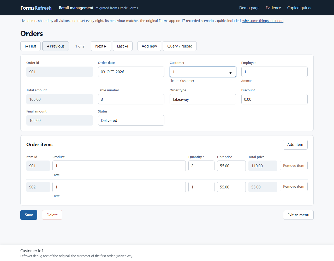 Migrated (.NET, PostgreSQL), step 06-previous