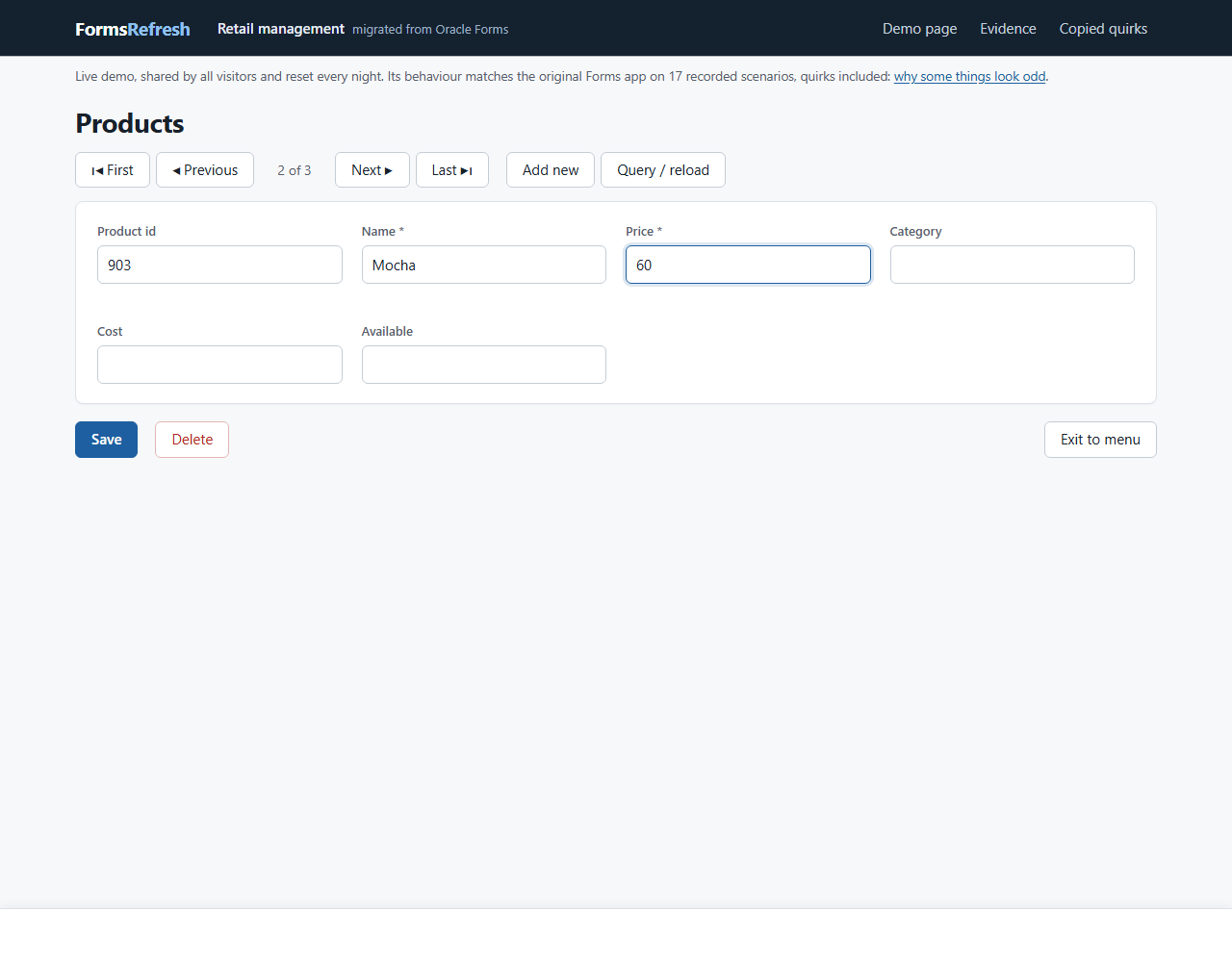 Migrated (.NET, PostgreSQL), step 02-fields