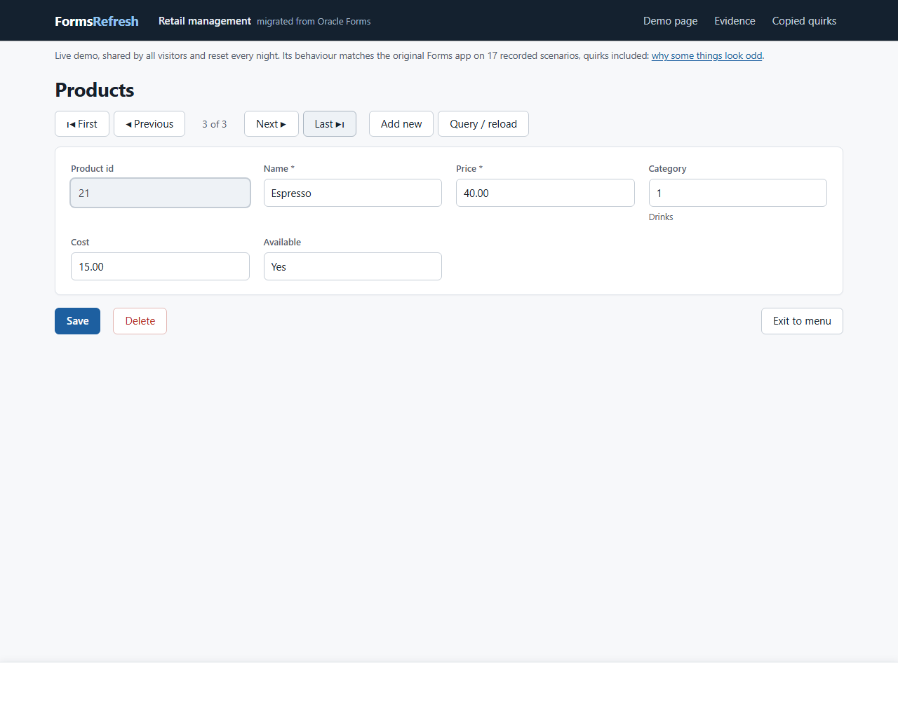 Migrated (.NET, PostgreSQL), step 06-last-record